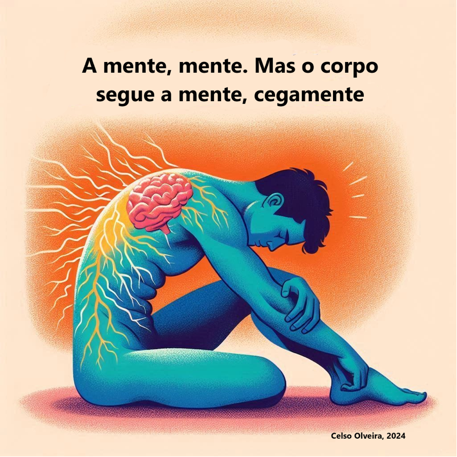 A mente mente… e o corpo segue a mente cegamente.